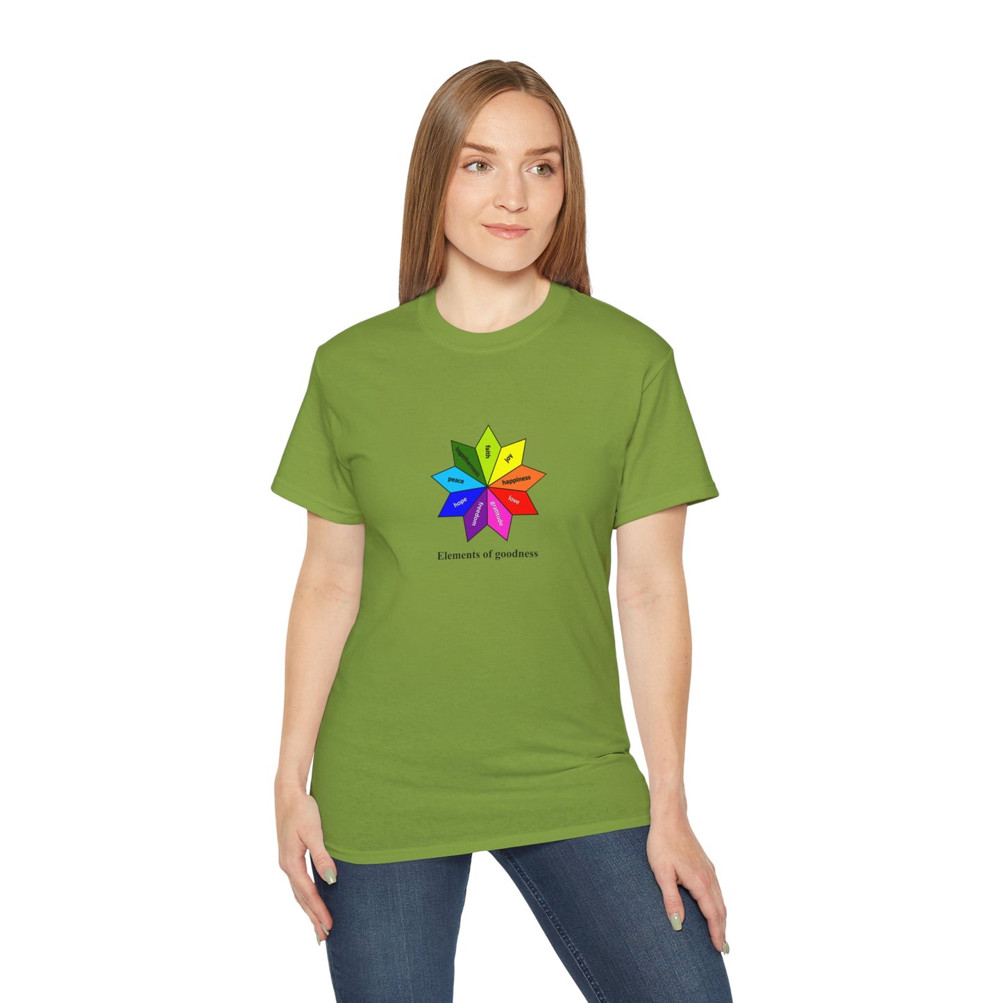 #4 Unisex Ultra Cotton Tee - Elements of Goodness; Positive Vibes T-shirt