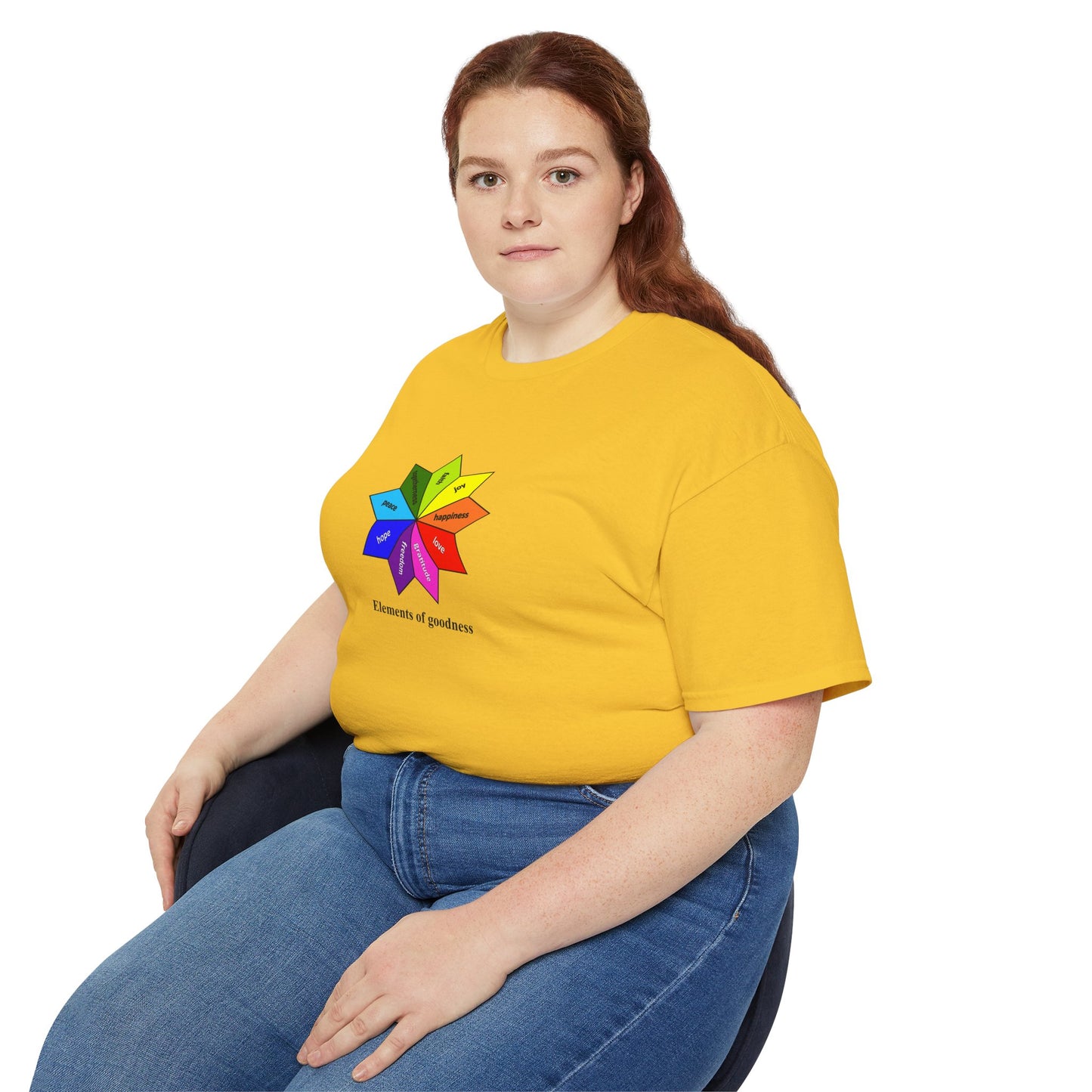 #4 Unisex Ultra Cotton Tee - Elements of Goodness; Positive Vibes T-shirt