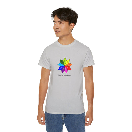 #44 Unisex Ultra Cotton Tee - Elements of Goodness; Positive Vibes T-shirt