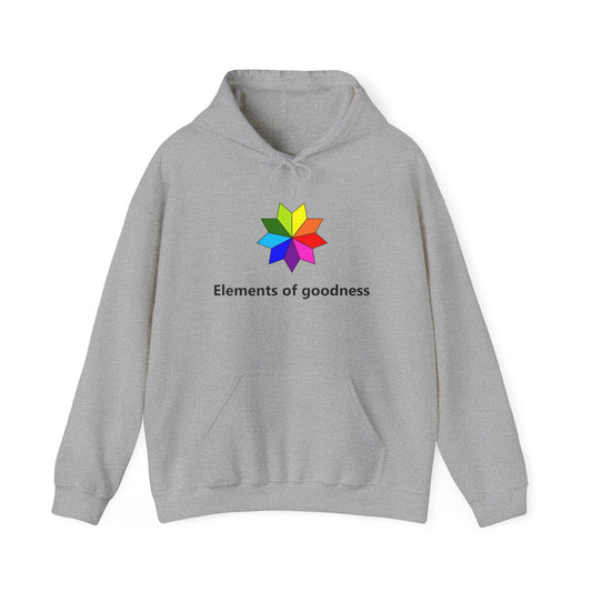 Colorful Inspirational Hoodie - "Elements of Goodness" & "Shape Your Mind, Shape Your Future"