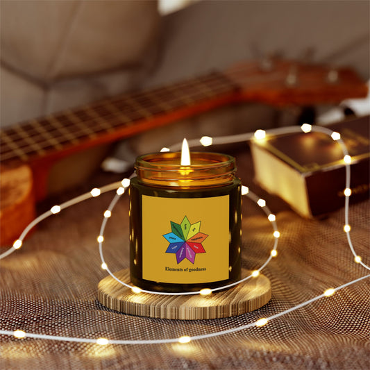 #9.0 Scented Coconut-Apricot Wax Candle - Elements of Goodness