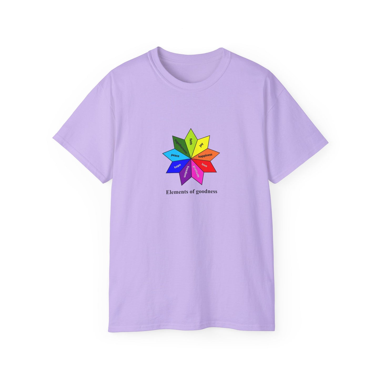 #4 Unisex Ultra Cotton Tee - Elements of Goodness; Positive Vibes T-shirt
