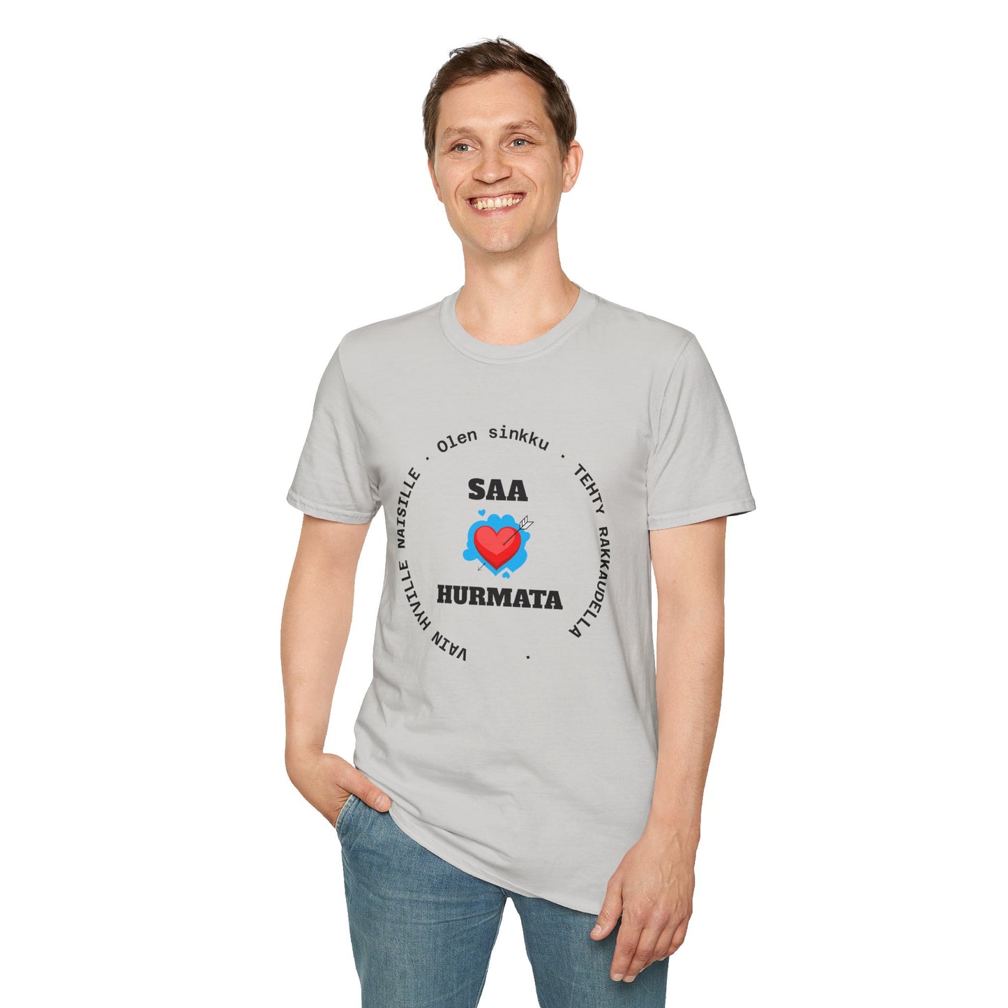 #6 Hauska sinkku-t-paita miehille - "Saa hurmata"