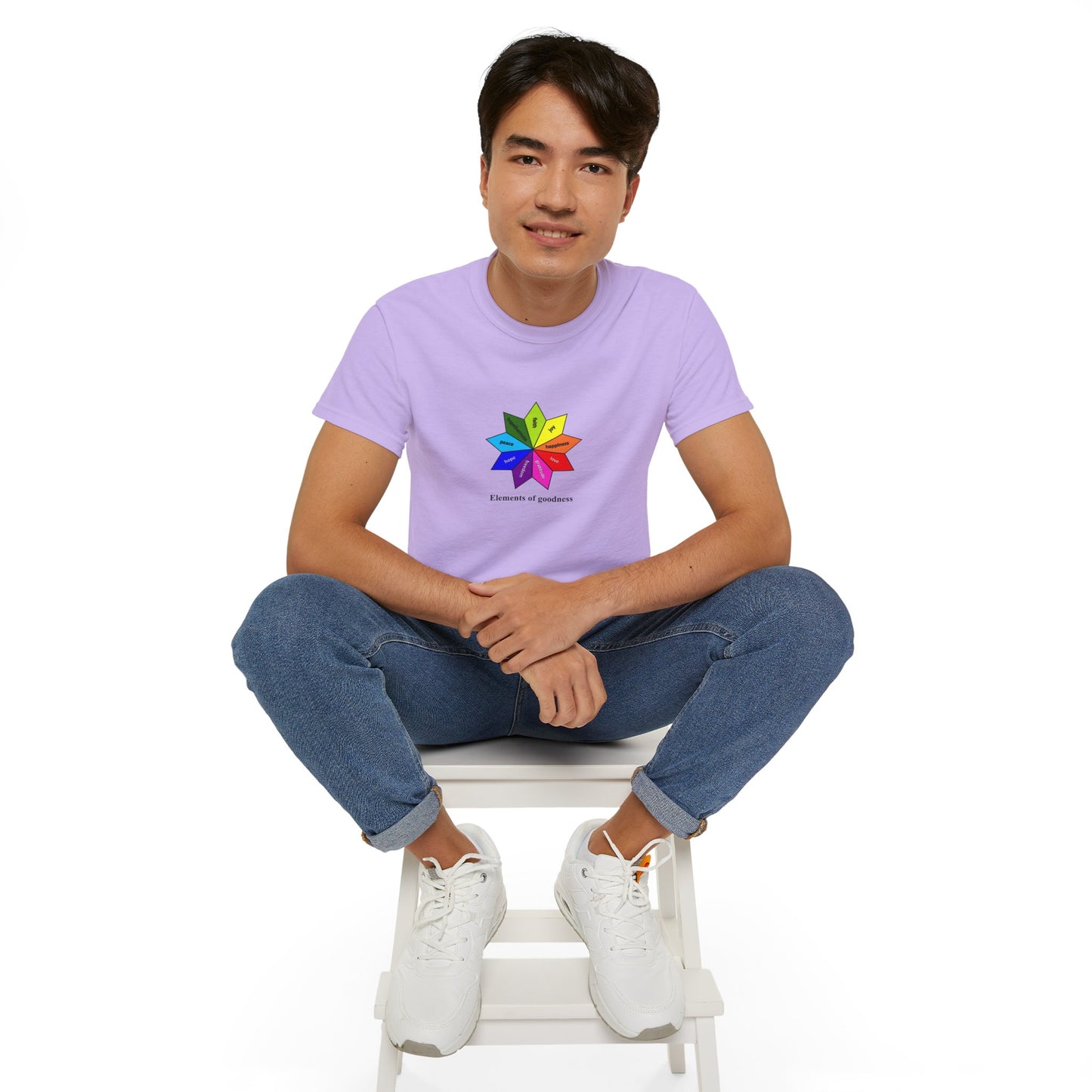 #4 Unisex Ultra Cotton Tee - Elements of Goodness; Positive Vibes T-shirt