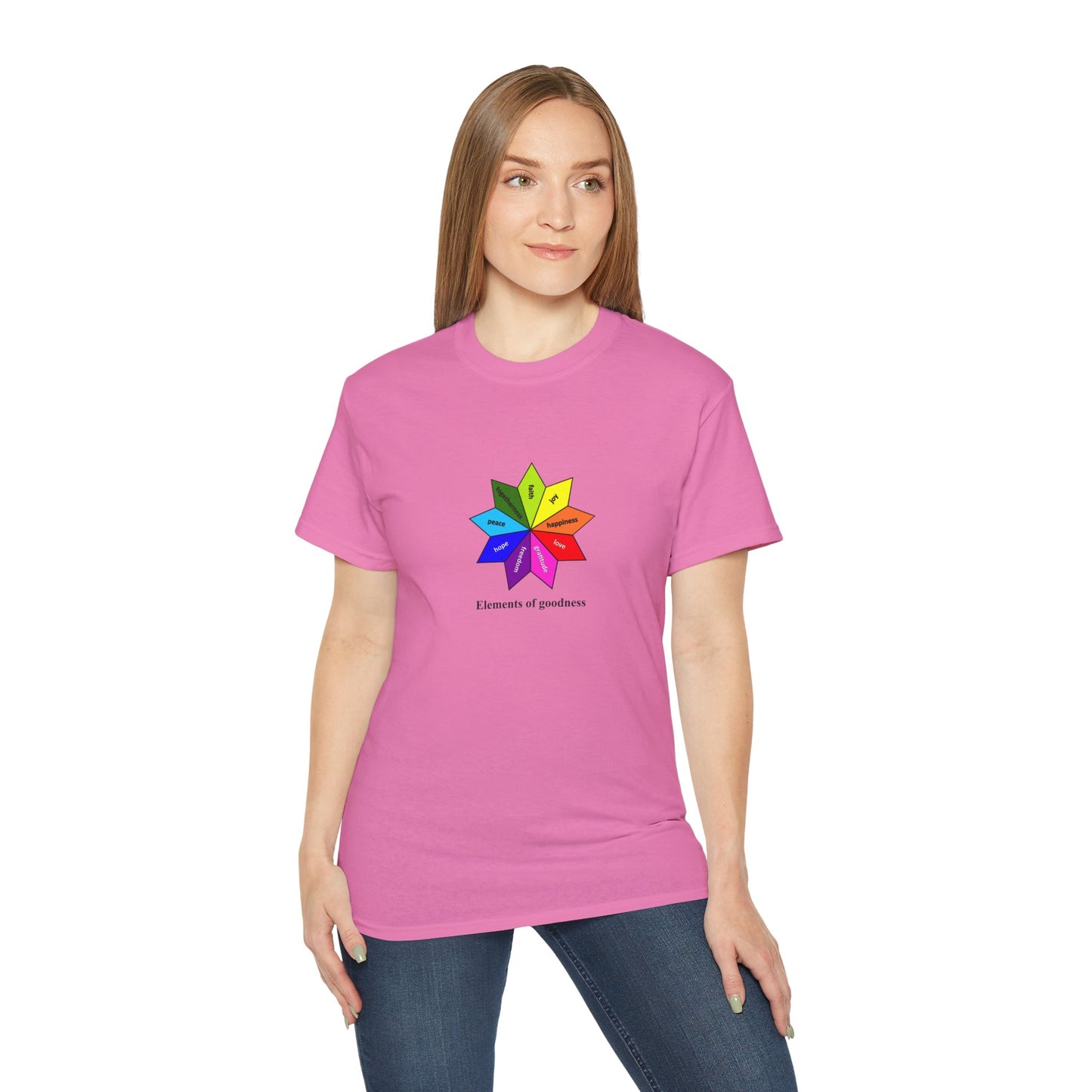 #4 Unisex Ultra Cotton Tee - Elements of Goodness; Positive Vibes T-shirt