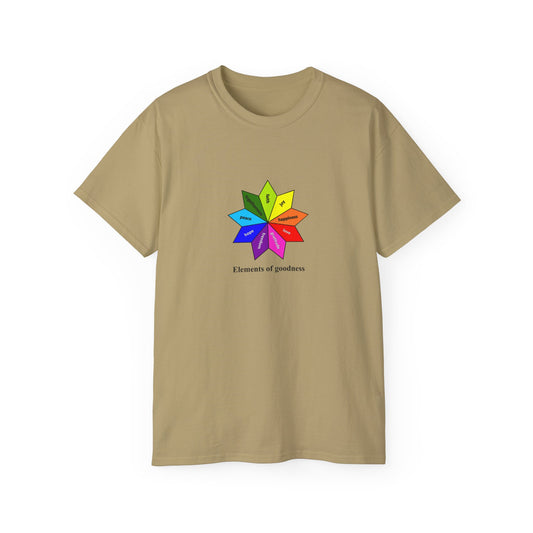 #4 Unisex Ultra Cotton Tee - Elements of Goodness; Positive Vibes T-shirt