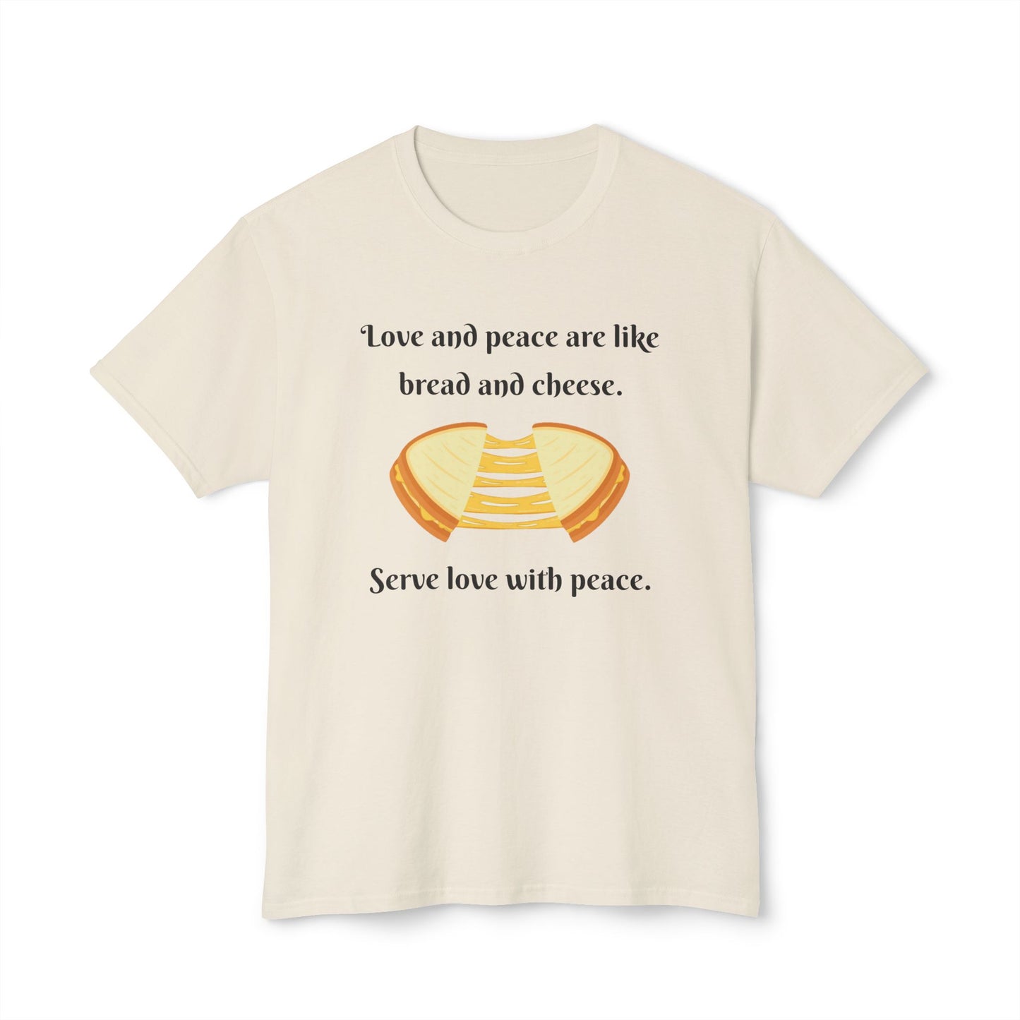 Love and Peace Funny Graphic T-Shirt | Unisex Cotton Tee