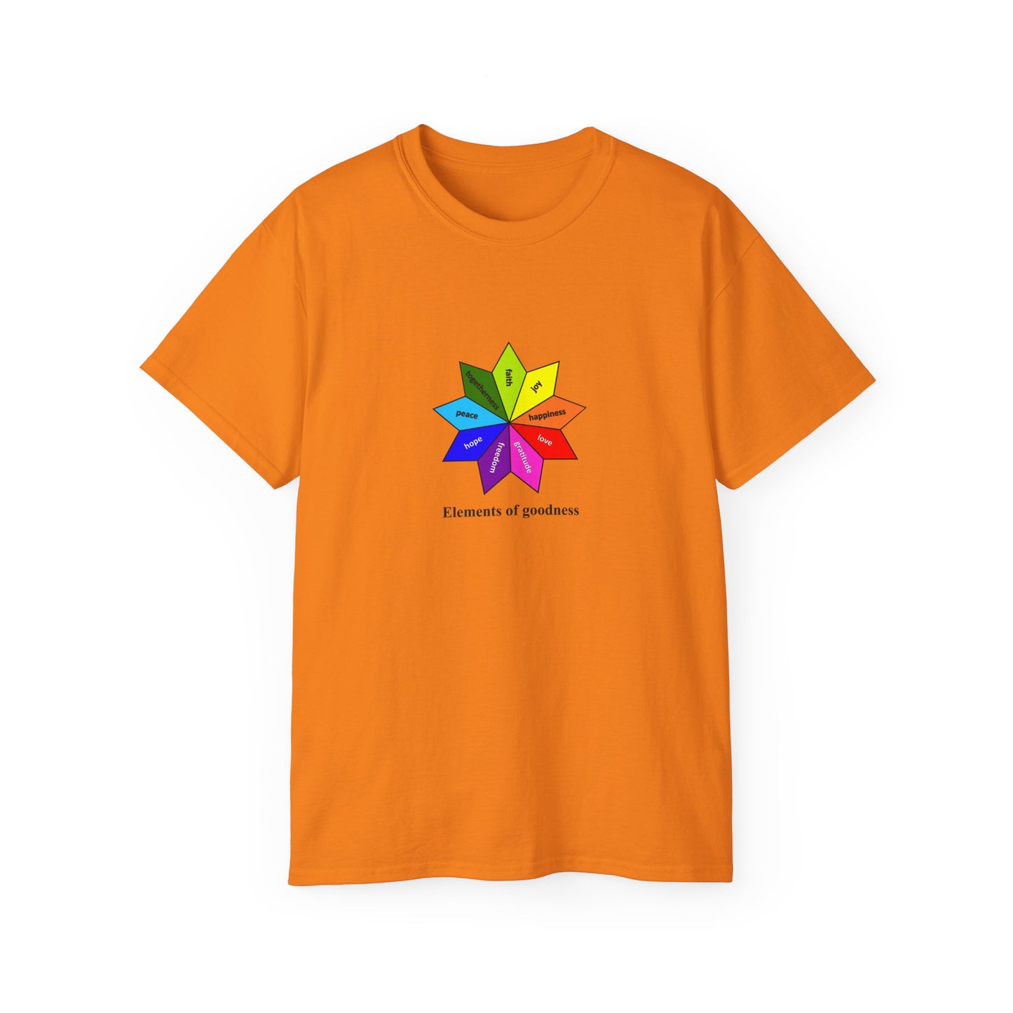#4 Unisex Ultra Cotton Tee - Elements of Goodness; Positive Vibes T-shirt