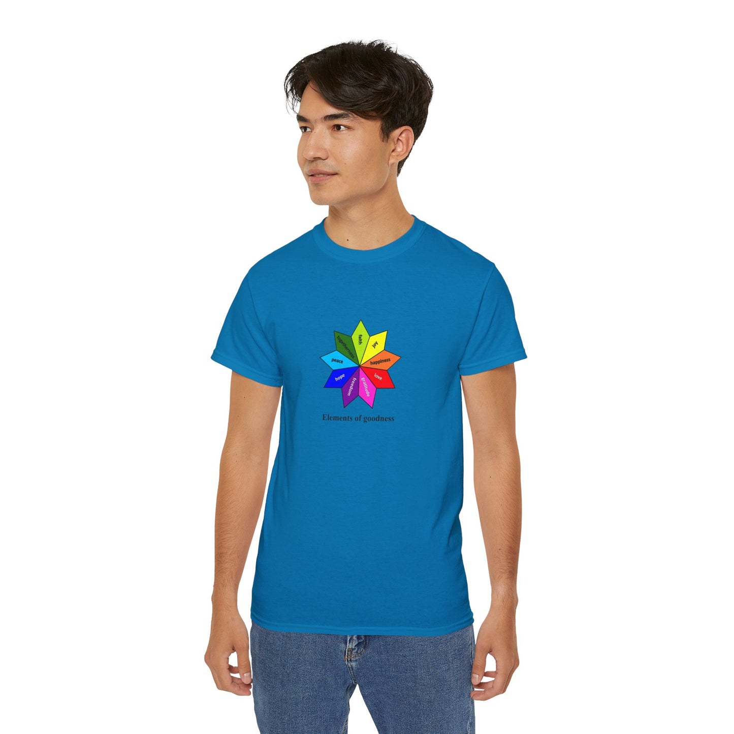 #4 Unisex Ultra Cotton Tee - Elements of Goodness; Positive Vibes T-shirt