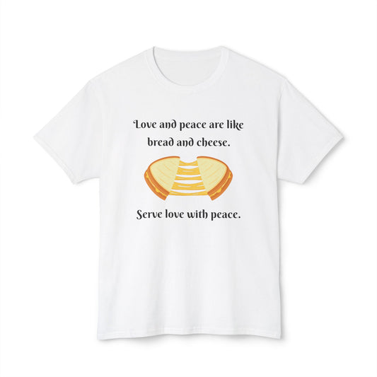 Love and Peace Funny Graphic T-Shirt | Unisex Cotton Tee
