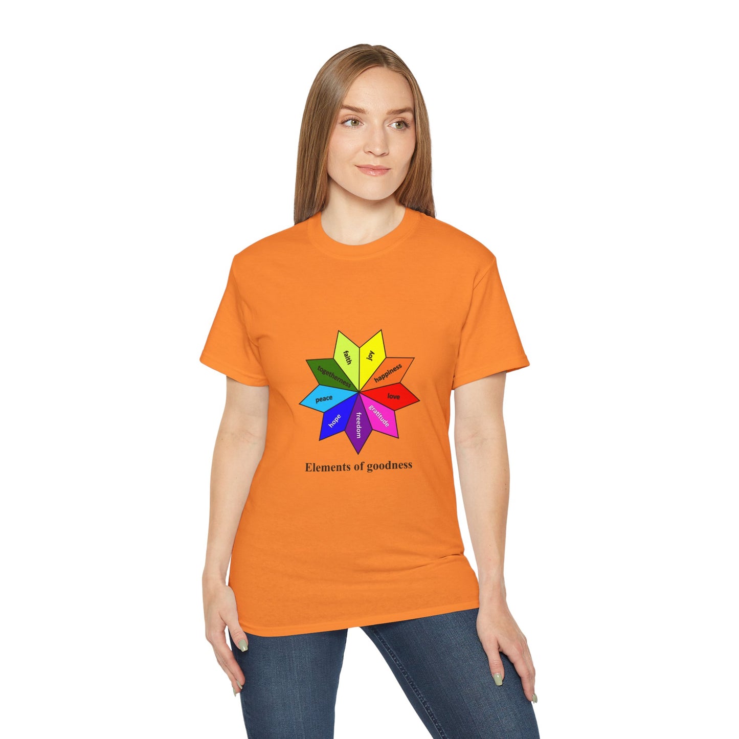 Unisex Ultra Cotton Tee - Elements of Goodness; Positive Vibes T-shirt