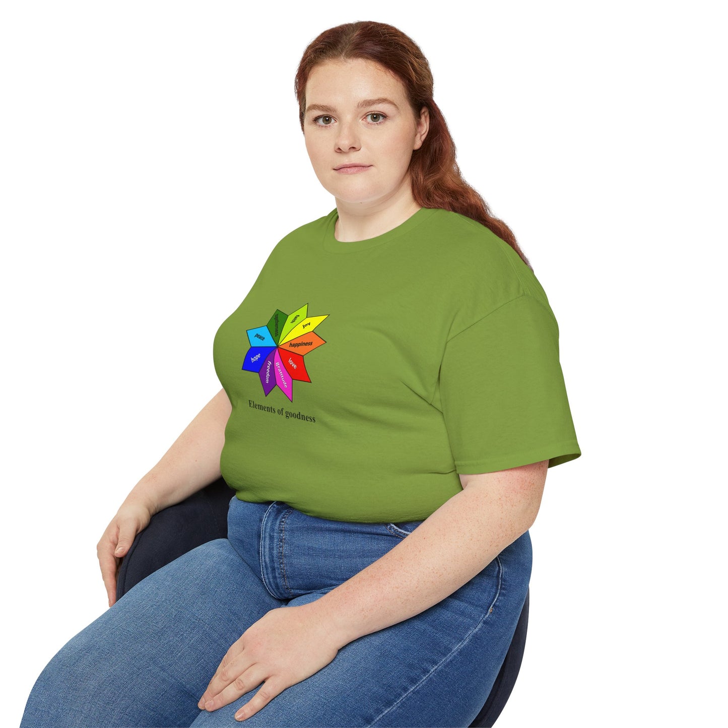 #4 Unisex Ultra Cotton Tee - Elements of Goodness; Positive Vibes T-shirt