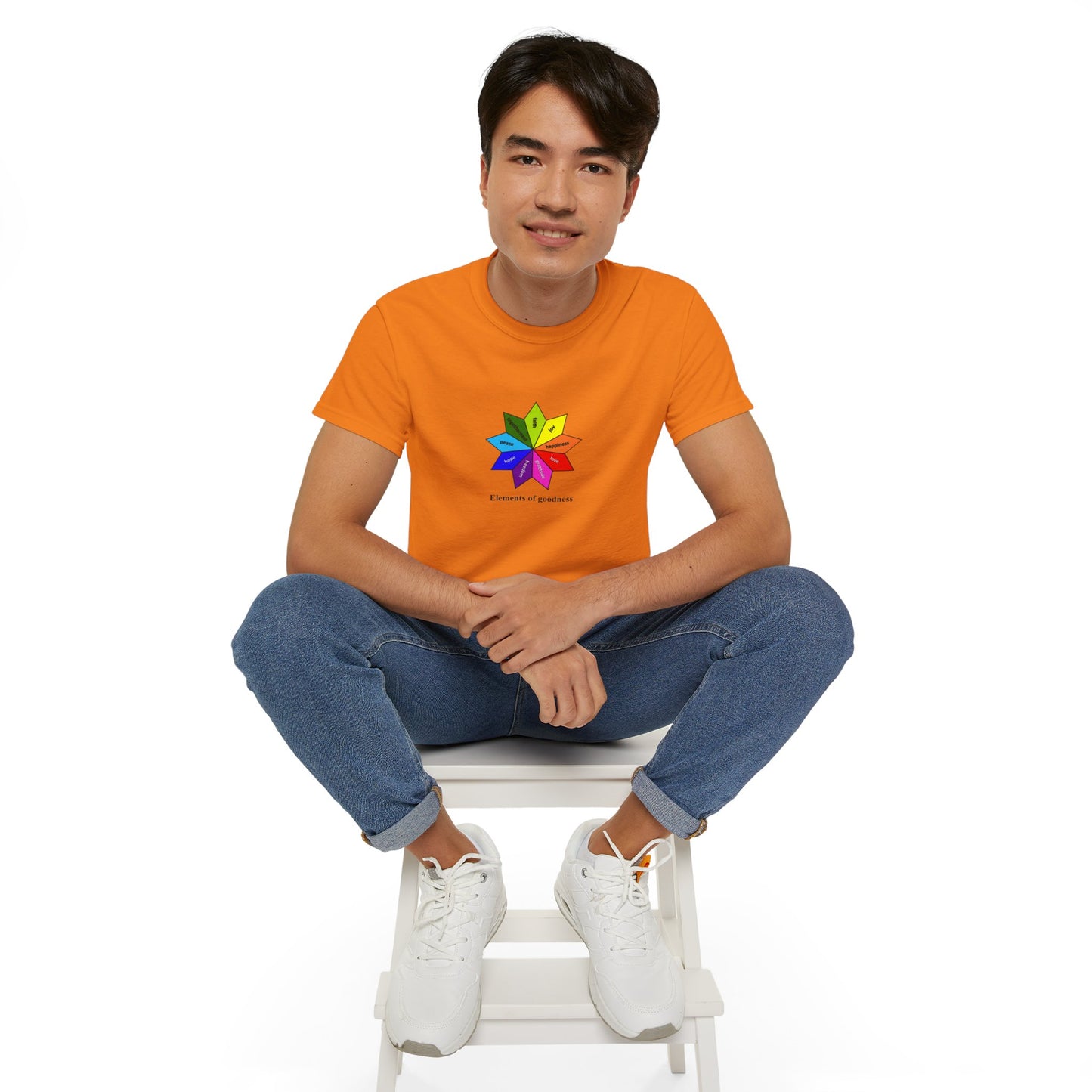 #4 Unisex Ultra Cotton Tee - Elements of Goodness; Positive Vibes T-shirt