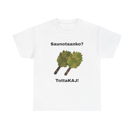 #3 Unisex Cotton Tee - Saunotaanko?