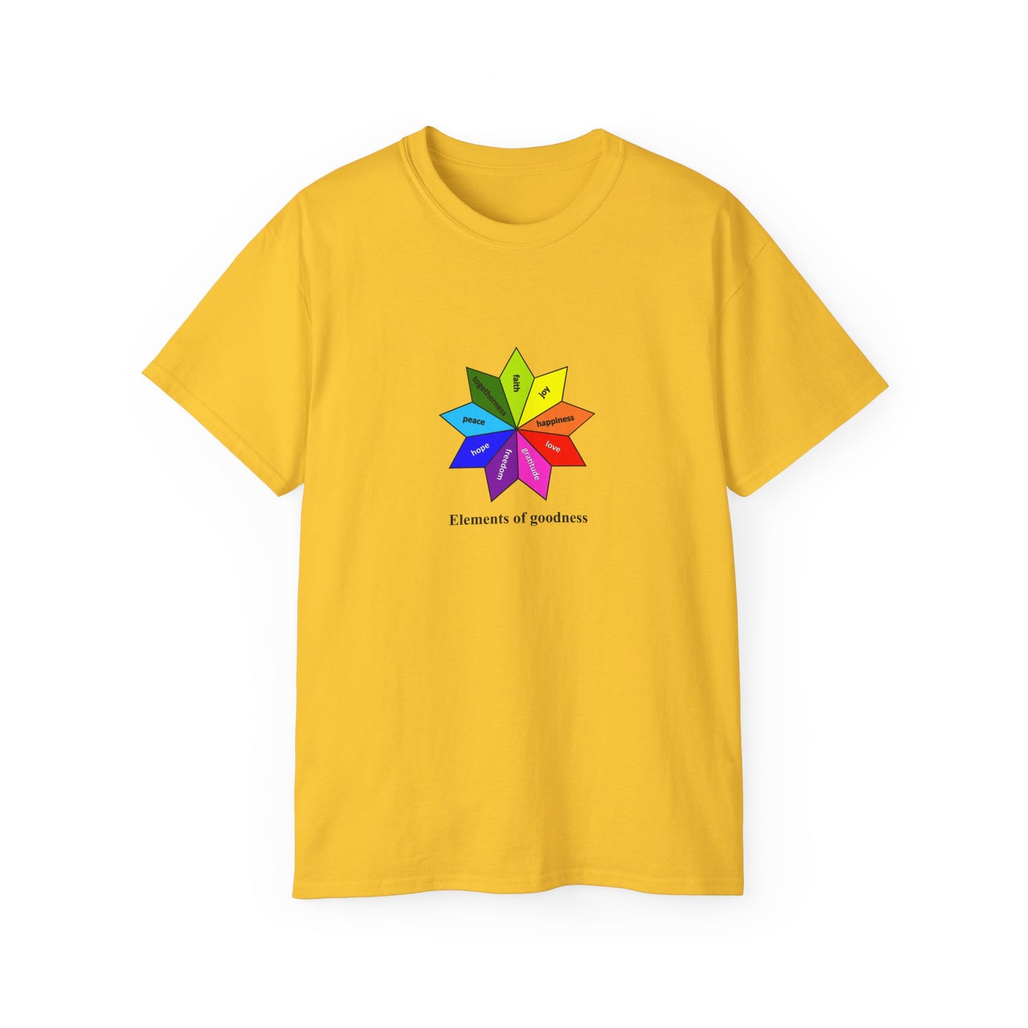 #4 Unisex Ultra Cotton Tee - Elements of Goodness; Positive Vibes T-shirt