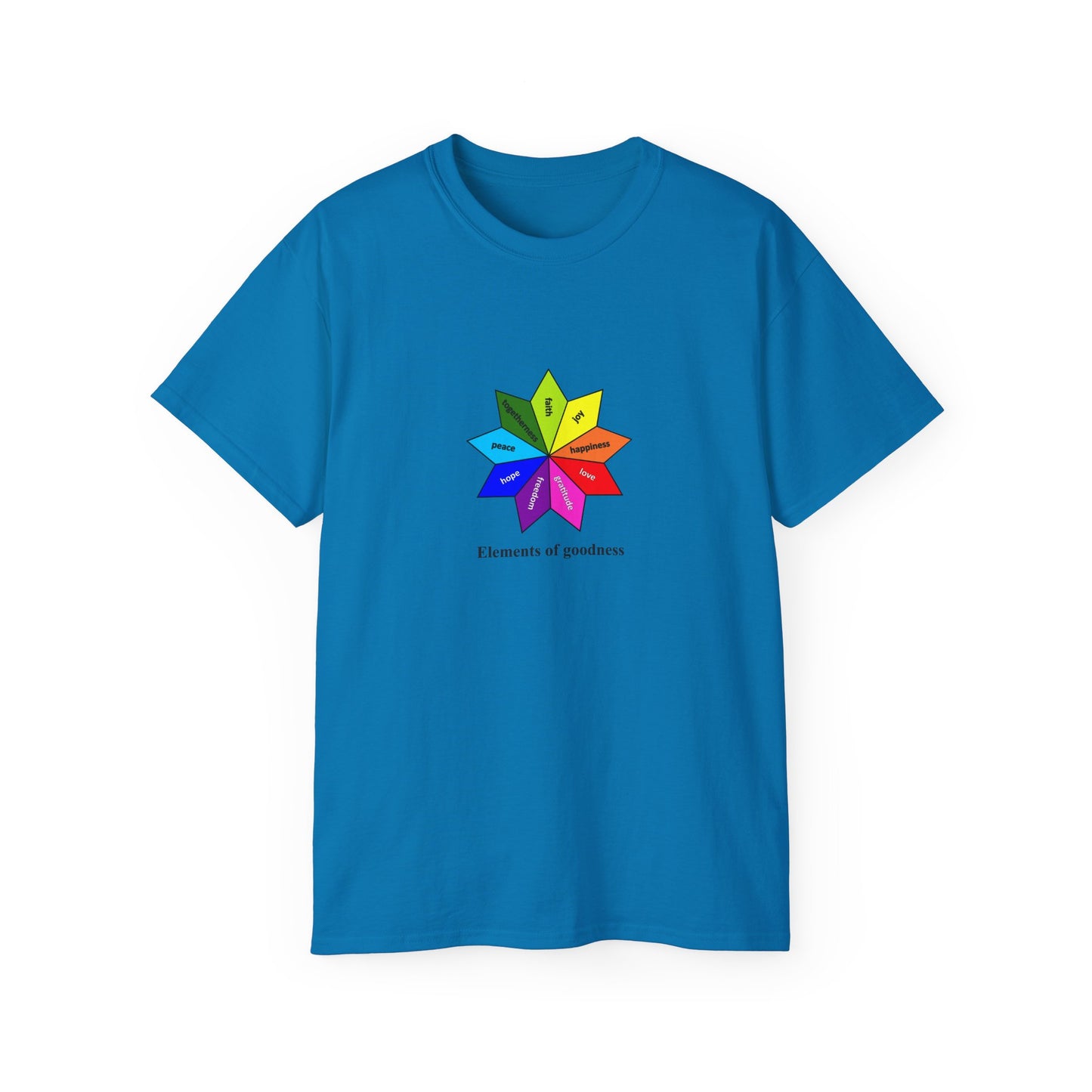 #4 Unisex Ultra Cotton Tee - Elements of Goodness; Positive Vibes T-shirt